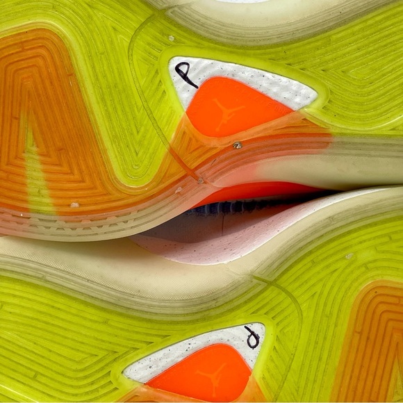 Nike Air Luka 1 White and Orange Athletic Sneakers - Picture 9 of 9